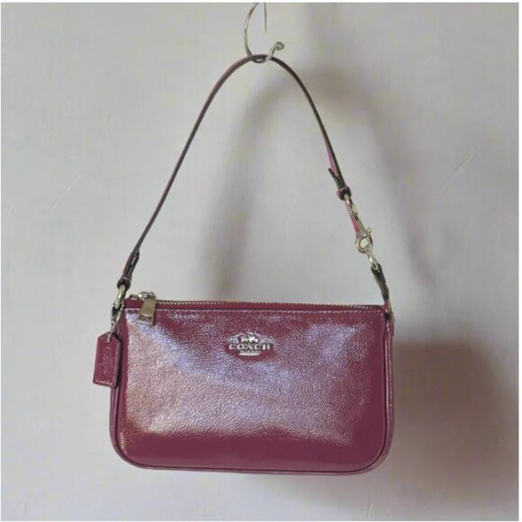 Coach Nolita 19 Shoulder Bag Pink Patent Leather Wristlet Clutch CW408 ORG PKG - Picture 12 of 12